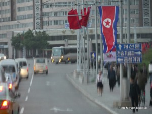 Straßenszene in Pjöngjang